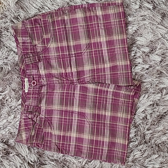 Purple & Tan St Johns Bay Shorts - Picture 1 of 3